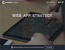 Tablet Screenshot of createstudios.com.au